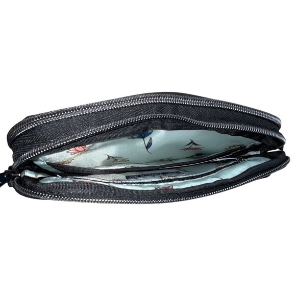 Lug Quilted Black Colorful Stitching & Adjustable Strap Coupe XL Crossbody Bag - Picture 11 of 13